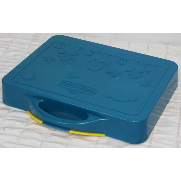 VTG 1993 Sesame Street Stamping Kit 13 Stamp Ink Pad Heart Sun Flower Bug Friend - Picture 8 of 8